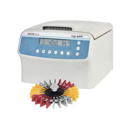 Máquina médica do centrifugador de TD-24K de baixa velocidade para o tipo de sangue cartão
