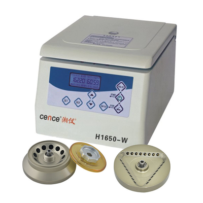Micro máquina H1650-W do centrifugador de alta velocidade do laboratório com câmara interna de aço de Stainess