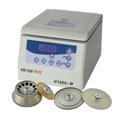 Alta velocidade do centrifugador H1650-W do laboratório do preço de fábrica com os vários rotores disponíveis