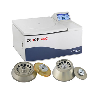 Capacidade refrigerada de alta velocidade H2500R da máquina do centrifugador grande com tipo 11 de rotores