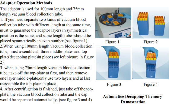 Centrífuga de baixa velocidade 4000 rpm CTK64R para tubos de sangue Vacutainer 64 13x75mm/100mm
