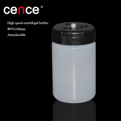 Garrafas centrífugas de alta velocidade 1000ml PPCO tampa de parafuso para processamento preciso de amostras