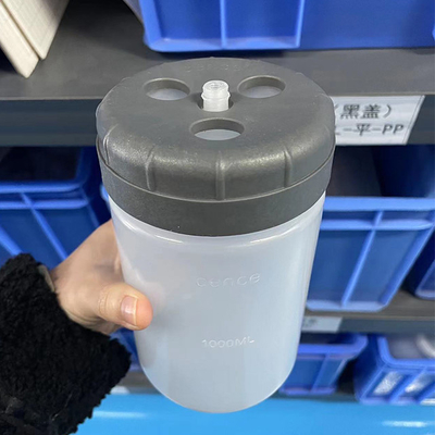 Garrafas centrífugas de alta velocidade 1000ml PPCO tampa de parafuso para processamento preciso de amostras