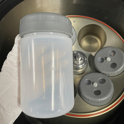 Garrafas centrífugas de alta velocidade 1000ml PPCO tampa de parafuso para processamento preciso de amostras