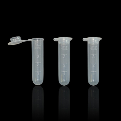 Tubos de colheita de sangue de alta velocidade 5 ml de tubos de ensaio de PP com fundo redondo e tampa máxima RCF 50000xg