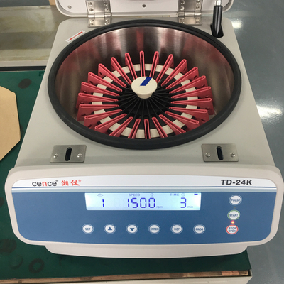 Centrífuga de baixa velocidade Cence TD-24K para 24 cartões de gel sanguíneo 2000rpm
