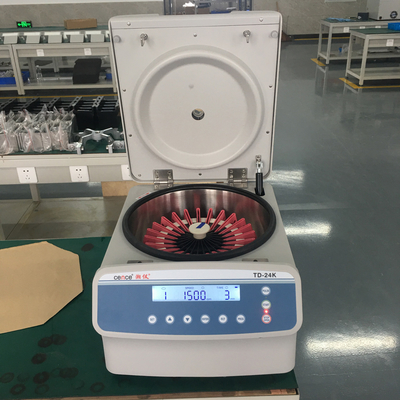 Centrífuga de baixa velocidade Cence TD-24K para 24 cartões de gel sanguíneo 2000rpm