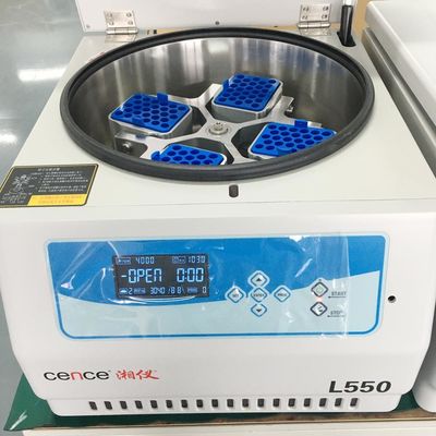 Centrífuga de Laboratório L550 Cence, 5310xg RCF Máx., Capacidade 4x500ml, Baixo Ruído <65dB(A), Centrífuga de Bancada de Baixa Velocidade