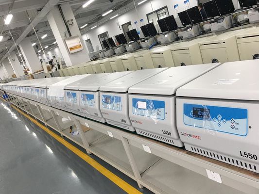 Centrífuga de Laboratório L550 Cence, 5310xg RCF Máx., Capacidade 4x500ml, Baixo Ruído <65dB(A), Centrífuga de Bancada de Baixa Velocidade
