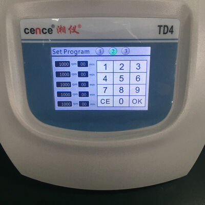 CENCE TD4 Máquina de centrífuga PRP com 4000 RPM, construção em plástico ABS e capacidade de rotor de 8x15 ml para utilização em laboratório