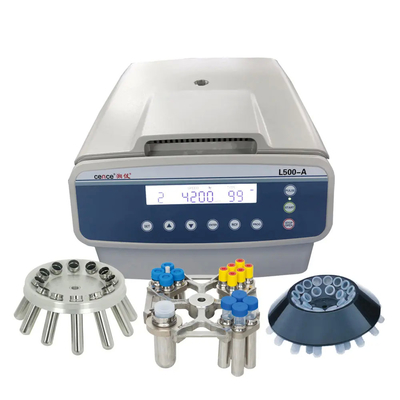 Máquina de centrífuga de sangue horizontal de laboratório com rotor de balde de balanço
